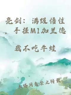 亮剑：满级悟性，手搓M1加兰德