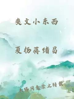 爽文小东西